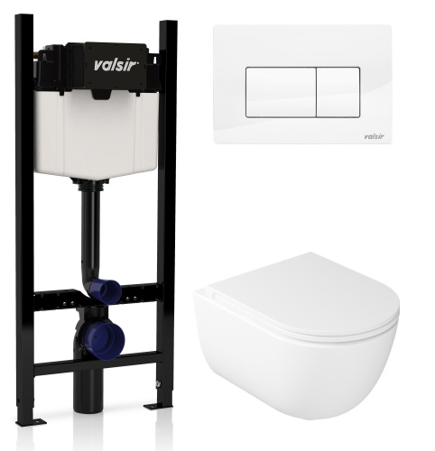Комплект унитаза с инсталляцией VALSIR KIT VSWG 7334 Slim